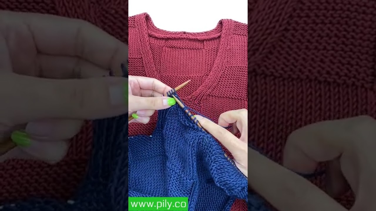 How to knit sleeves top down sweater - knitting help (for raglan, top-down knit sweaters) #Shorts