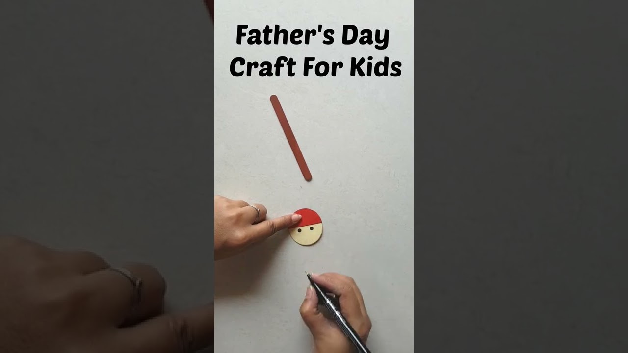 Quick And Easy Father's Day Crafts Fo Kids #Shorts