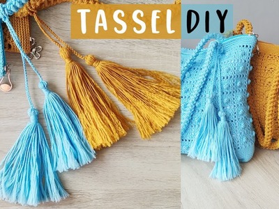 Tassel DIY - Cara Membuat Tassel Untuk Tas Rajut | How To Make A Tassel For Your Crochet Bag