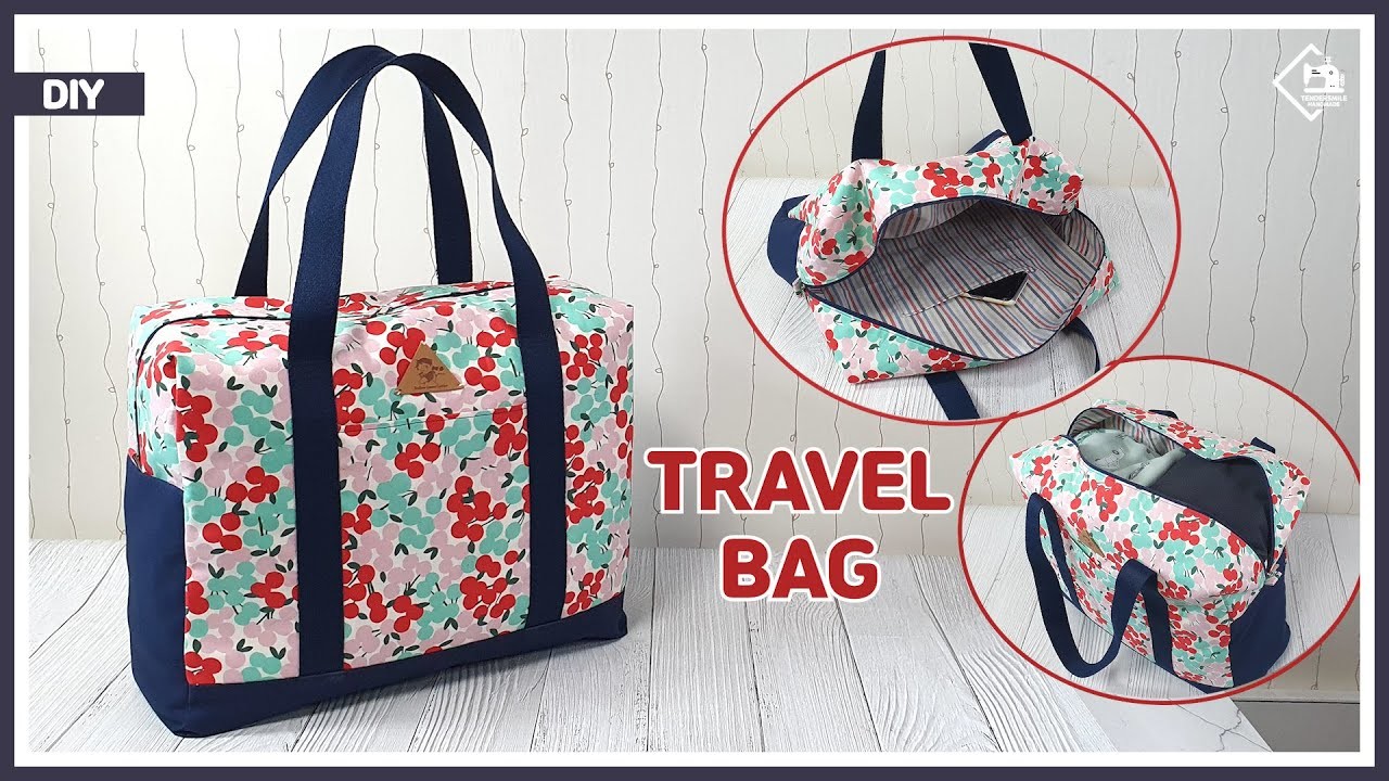 DIY How to sew a Travel bag. travel aid bag. sewing tutorial [Tendersmile Handmade]