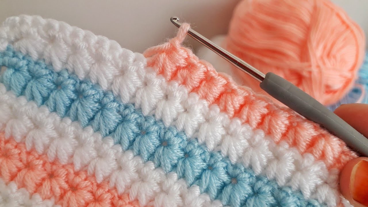 Easy Crochet baby blanket for beginners #crochet #beginners #knitting #diy #babyblanketcrochet