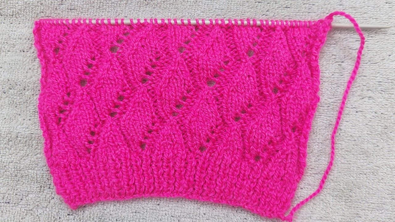 Easy hand knitting pattern. Design