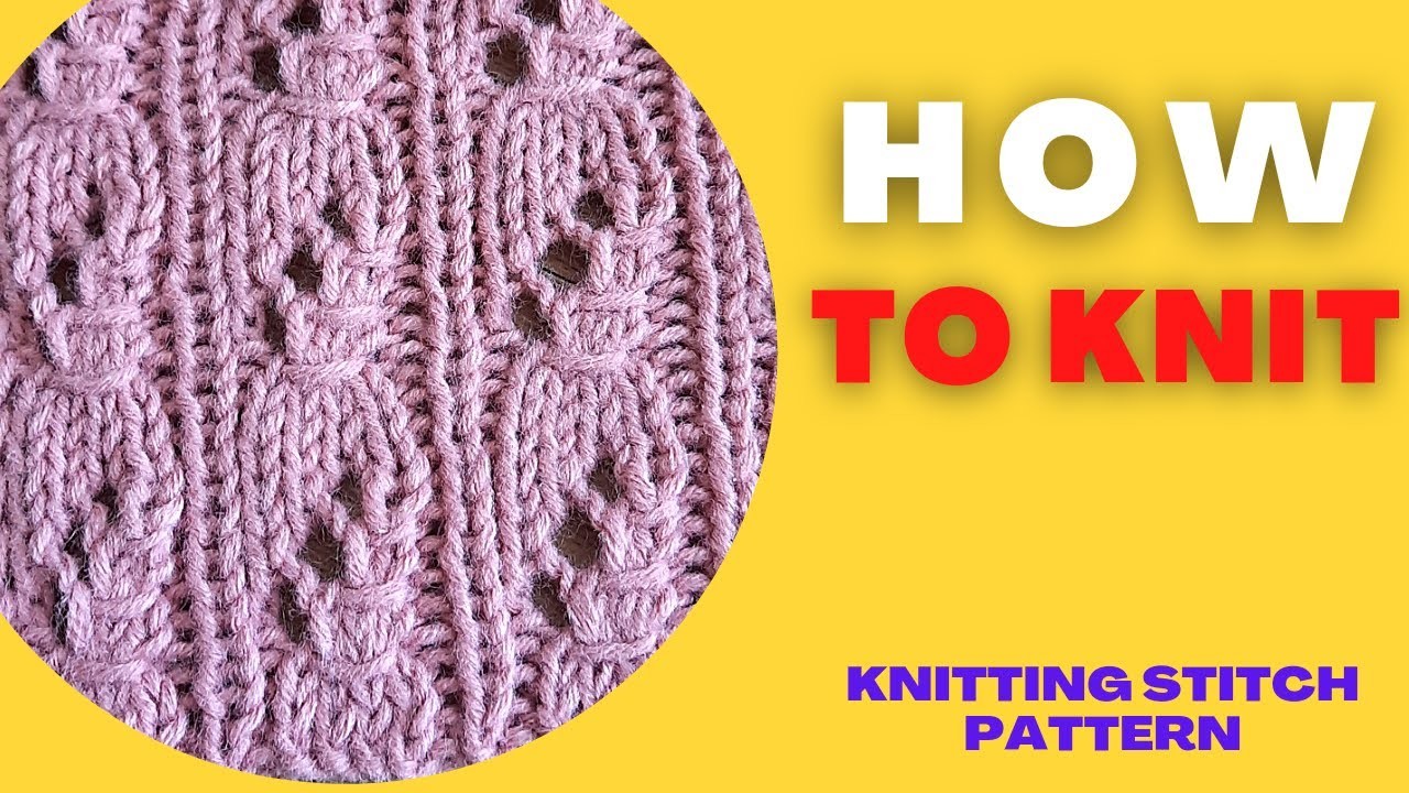 How to knit a easy stitch pattern step by step | new knitting tutorials for beginners