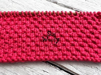 How to knit the Alternating Dot stitch: A four-row repeat pattern that doesn't curl - So Woolly