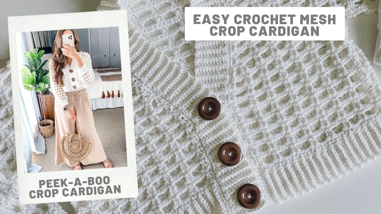 Crochet a Cardigan - Easy Crochet Crop Cardigan