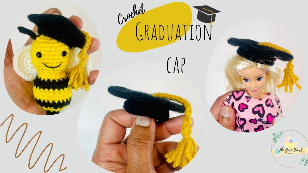 Crochet Graduation Cap | Crochet Graduation Hat | Mini Hat