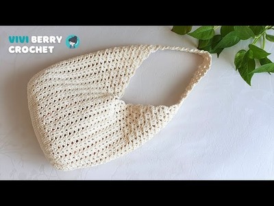 DIY Crochet Bag | Crochet Shoulder Bag Tutorial | Wonderful Crochet Pattern | ViVi Berry Crochet