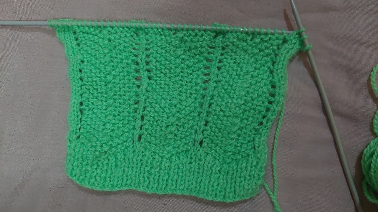 Easy Hand Knitting Sweater Design