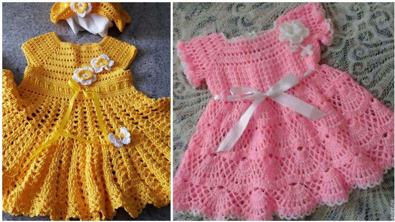 Highly running ideas for babies of crochet frocks patterns