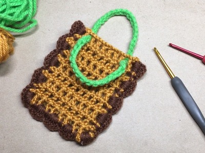 How to crochet easy net bag simple pattern for beginner