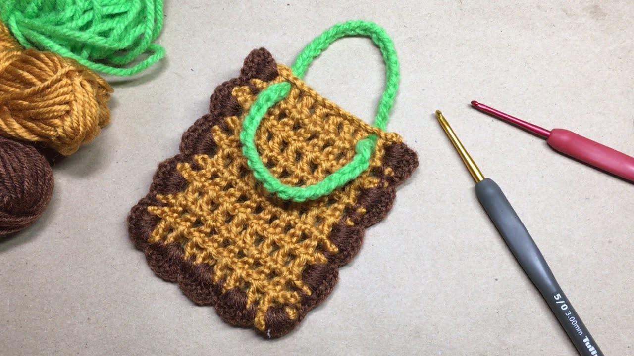 How to crochet easy net bag simple pattern for beginner