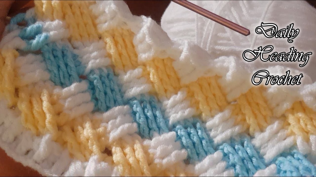 How to #Crochet Easy #Pattern for Baby #Blankets #motif #knitting #craft