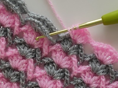 How to Crochet Rectangular Shawl, scarf - Easy Crochet  Shawl  Pattern For Beginners - knit Shawl