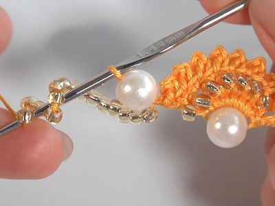 It is VERY GENTLE and BEAUTIFUL.Crochet and relax.Crochet with BEADS and SEED BEADS