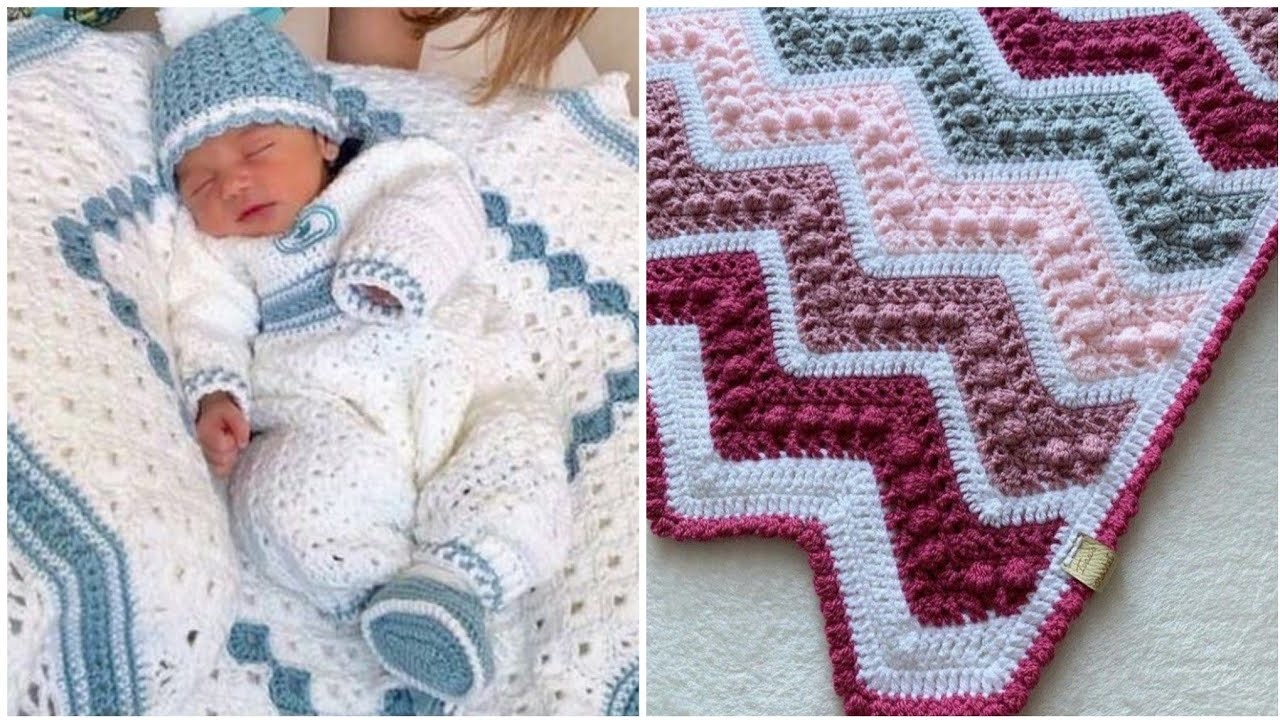 Latest fashion ideas for babies of crochet blanket pattern