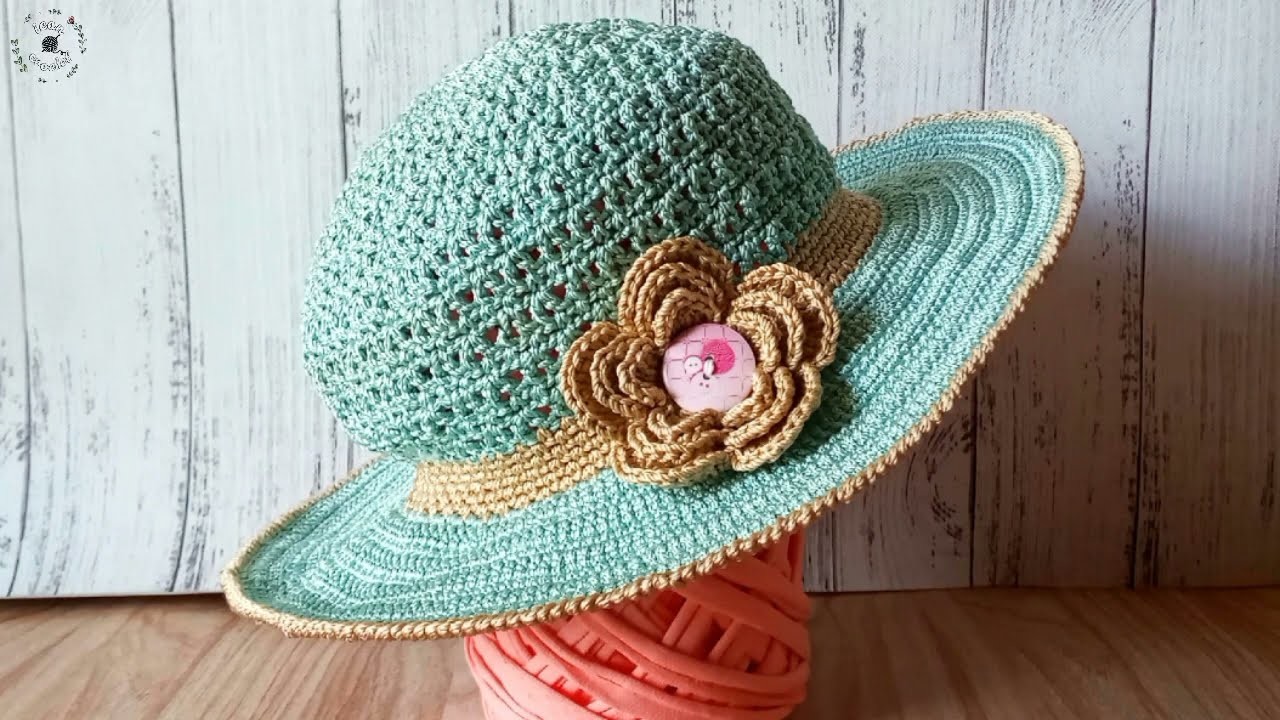 Merajut Topi Pantai Jamila Part 1 || Crochet Hat Part 1