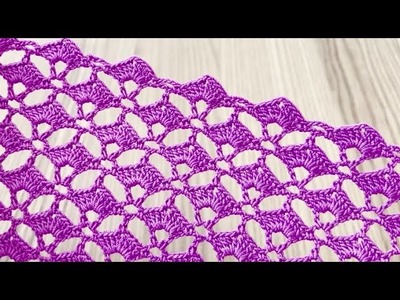 PERFECT and EASY Crochet Shawl, Blouse, Sweater, Runner Pattern