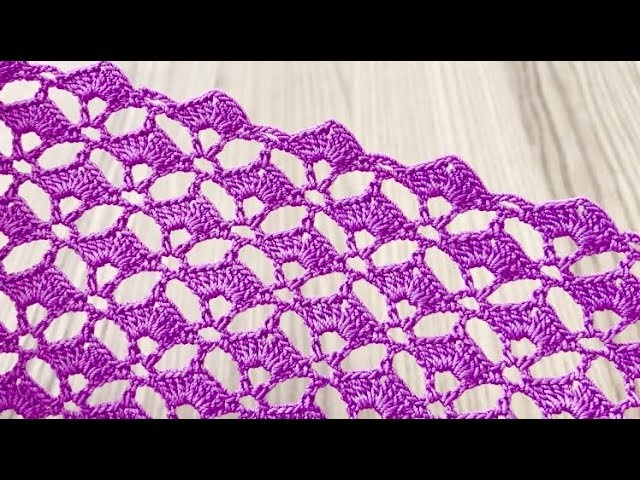 PERFECT and EASY Crochet Shawl, Blouse, Sweater, Runner Pattern