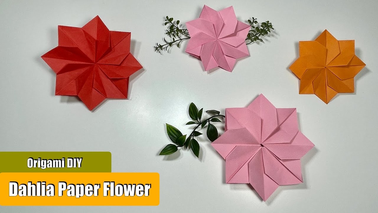 3D Beautiful Paper Flowers Easy | Home Decor | Flower Making With Paper | Creative Idea | Crafts DIY