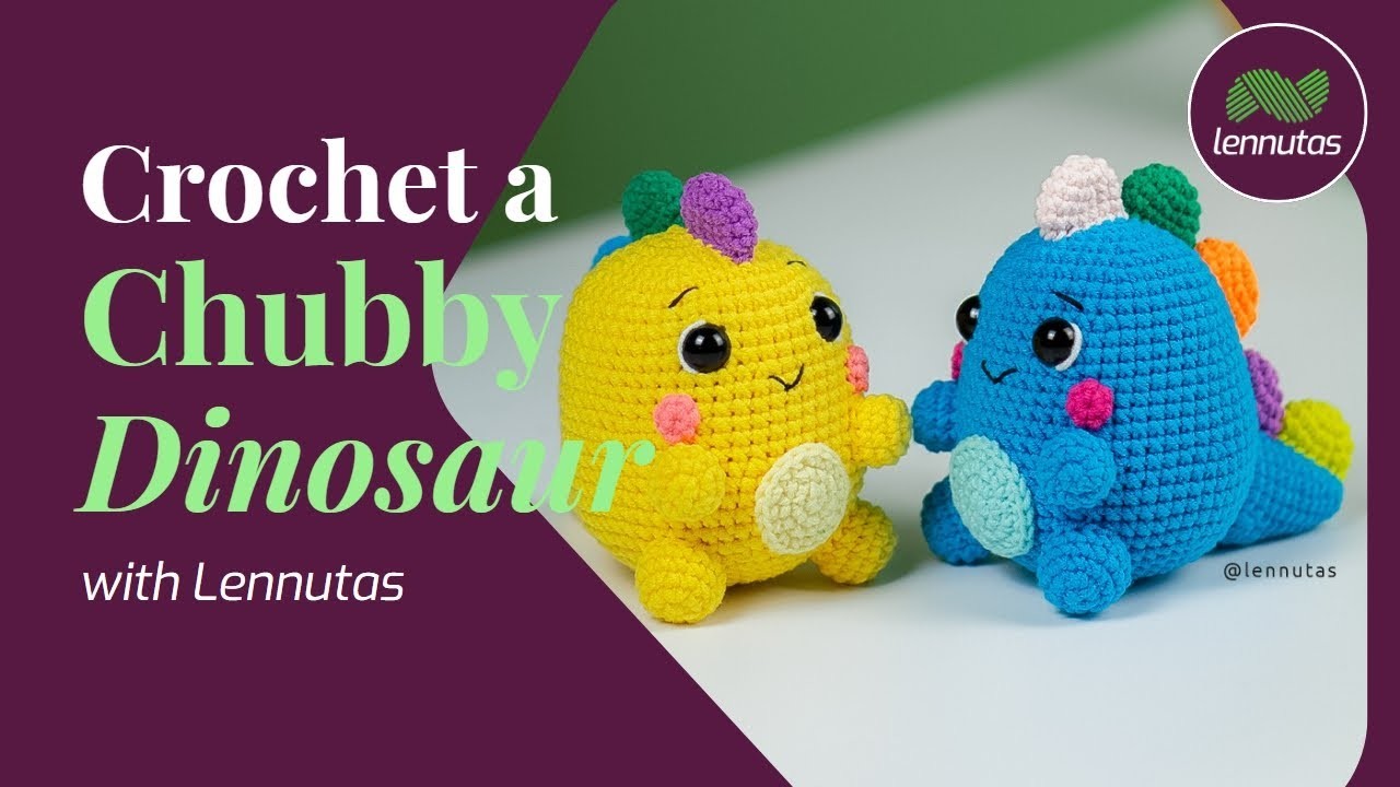 A Chubby Dinosaur Crochet Tutorial That Most Beginners ???? Love  To Make ✅