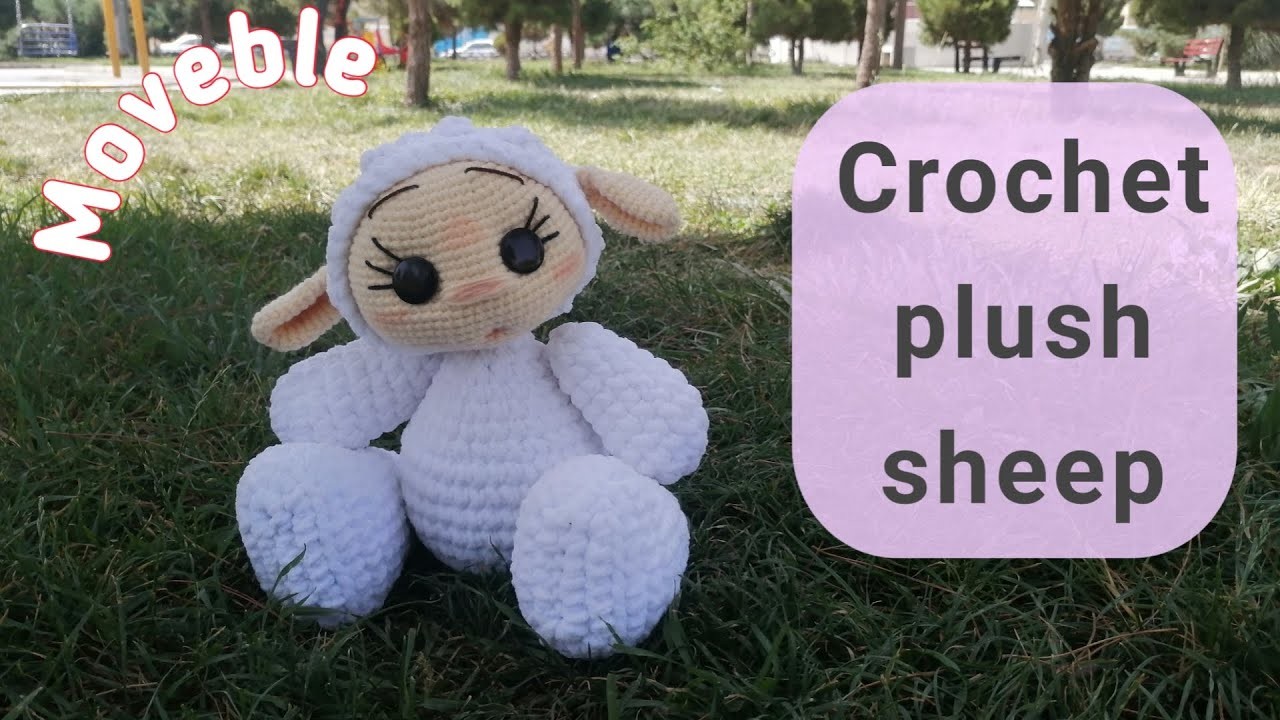 Crochet plushie sheep (tiktok toys) free amigurumi pattern