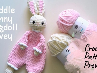 Cuddle Bunny Ragdoll Lovey · Crochet Pattern Preview