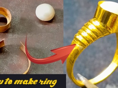 How to make a  gold ring | Gold jewellery making |