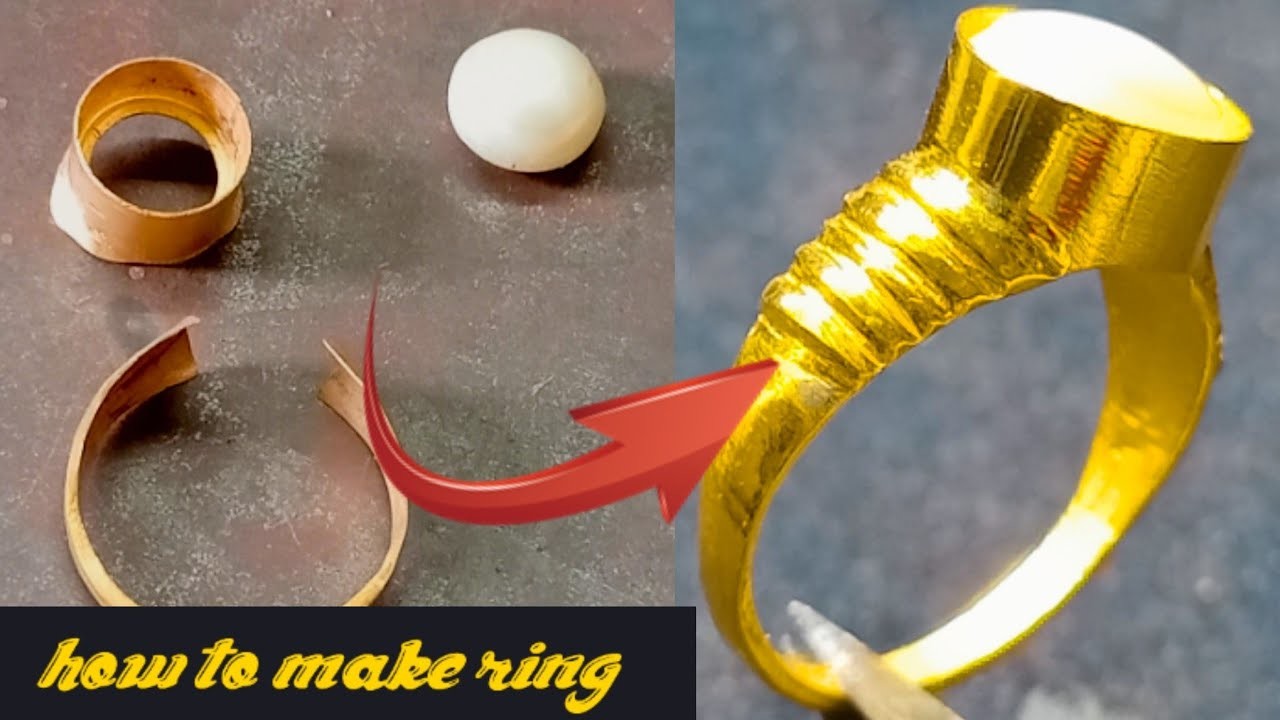 How to make a  gold ring | Gold jewellery making |