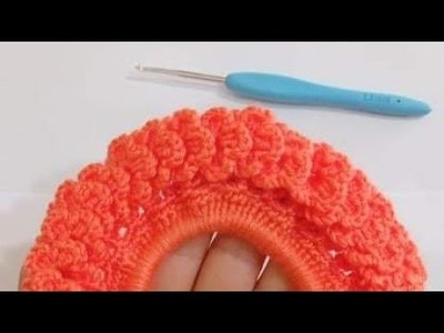 Super ???????? Easy Crochet Knitting Pattern Made With Rubber Buckle ???? Tığ işi Çok kolay Güzel Örgü Modeli