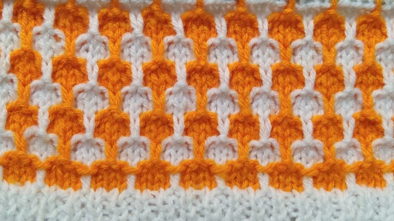 Two colour knitting pattern for sweater | easy knitting design #latestknittingpattern2022