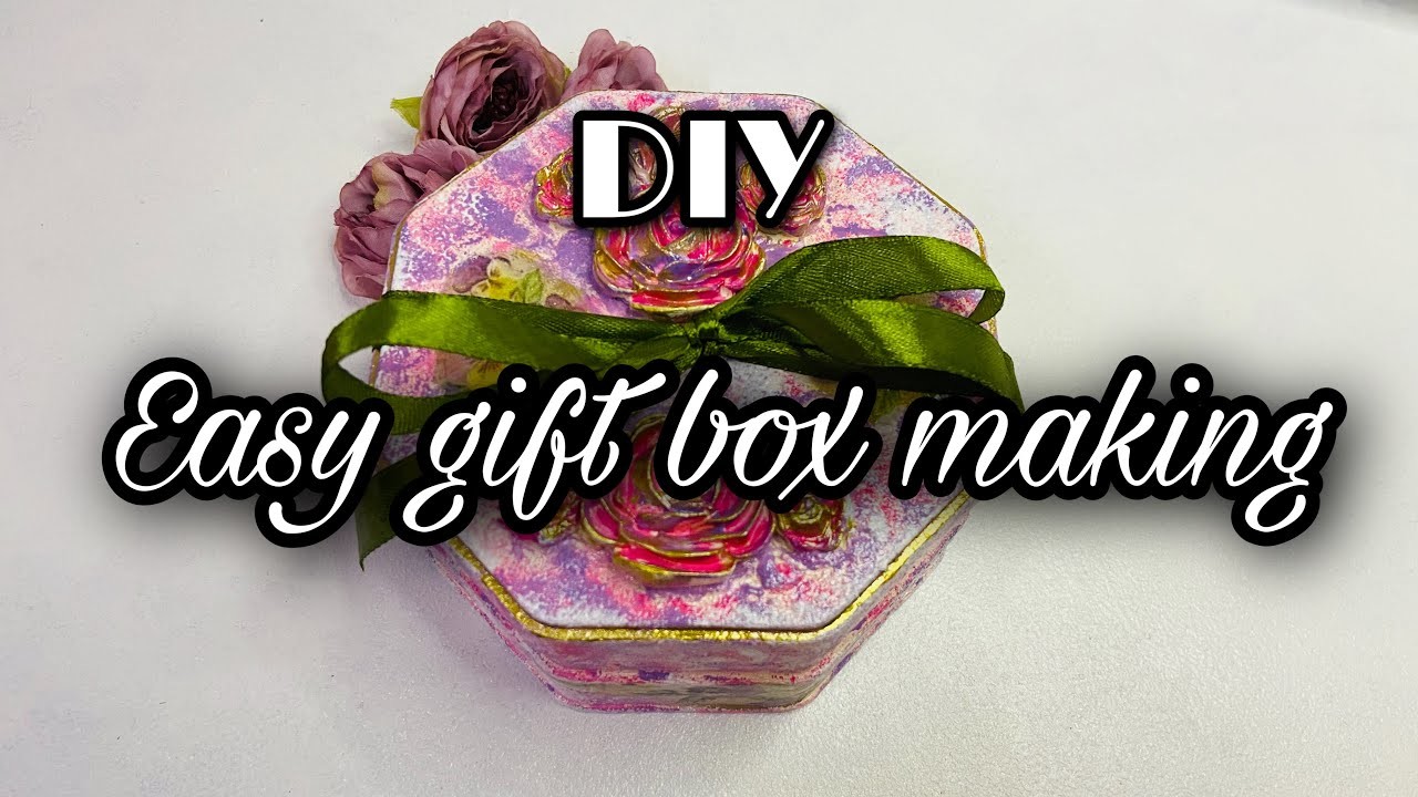 Diy gift box making || recycle craft || best out of waste || chocolate box craft || craft Malayalam