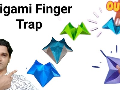 Easy Origami Finger Trap | Making Tutorial Finger Trap Step by Step | Origami Cute Magic Finger Trap