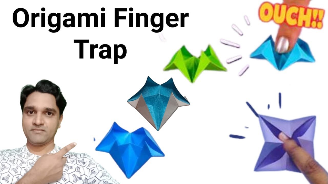 Easy Origami Finger Trap | Making Tutorial Finger Trap Step by Step | Origami Cute Magic Finger Trap