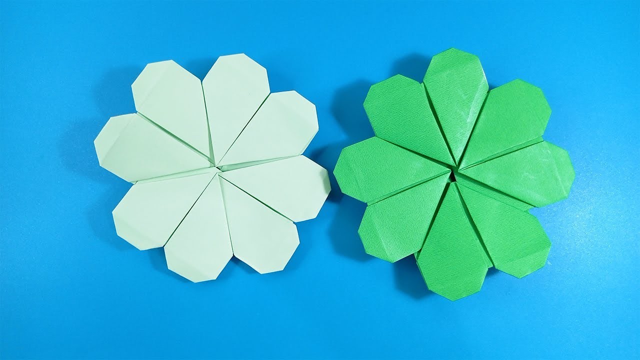 ???? How To Make a Paper 4 Leaf Clover Origami