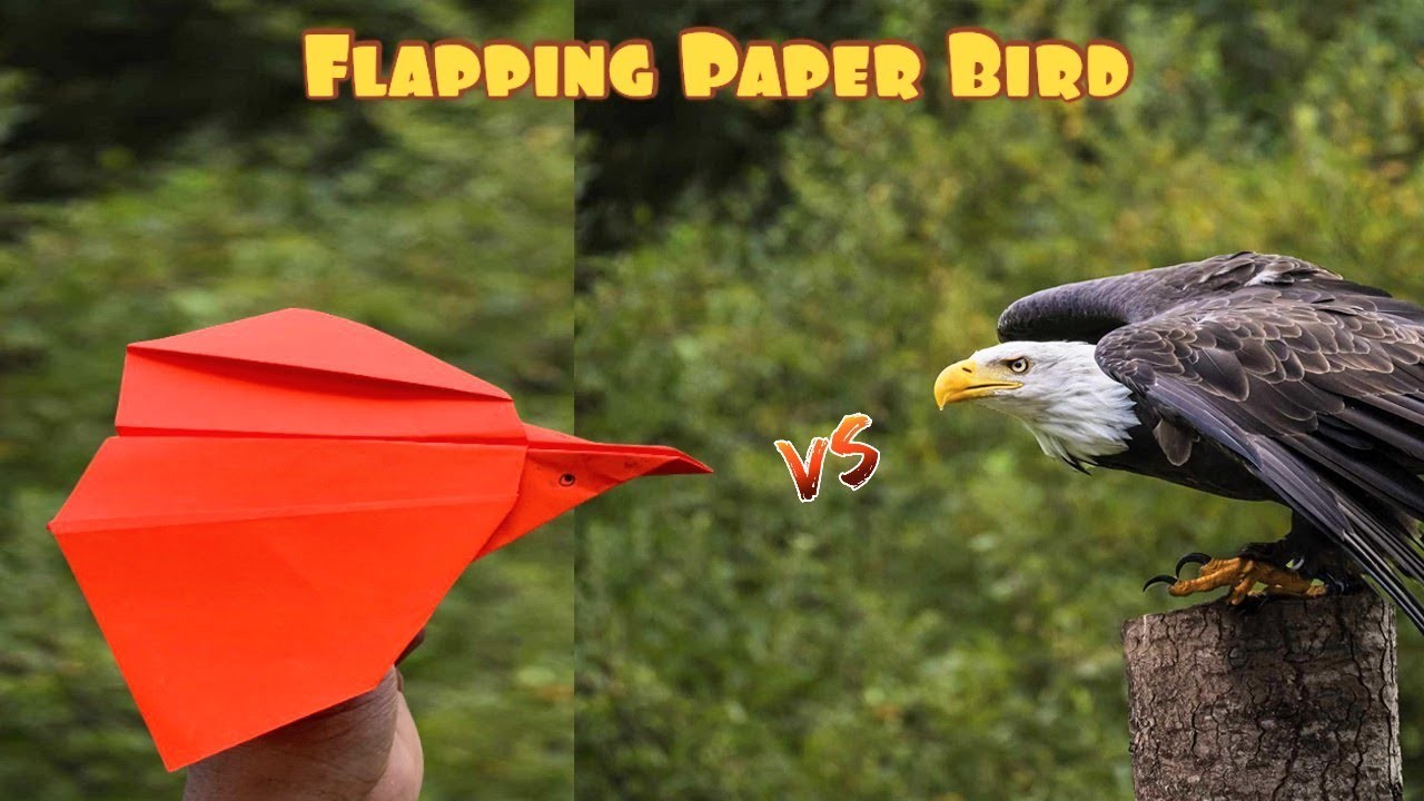 How To Make An Flapping Paper Bird Origami || A4 Size Flapping Paper Bird