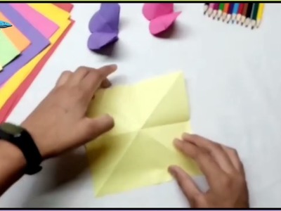 ,how to make an origami butterfly|paper craft tutorial #papercraft #butterfly