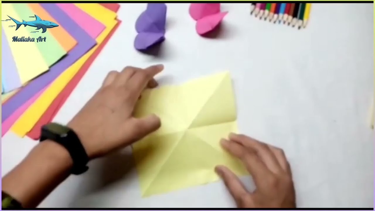 ,how to make an origami butterfly|paper craft tutorial #papercraft #butterfly