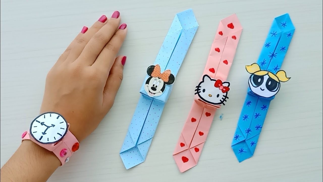 How To Make Easy Paper watch.Origami Paper Watch.Easy Origami.DIY Watch Making Tutorial.