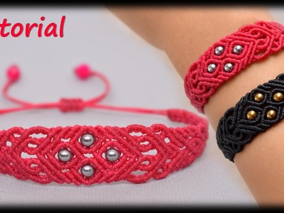 How to Make Macrame Bracelet With Beads | Making Bracelet At Home | Step by Step Tutorial | DIY