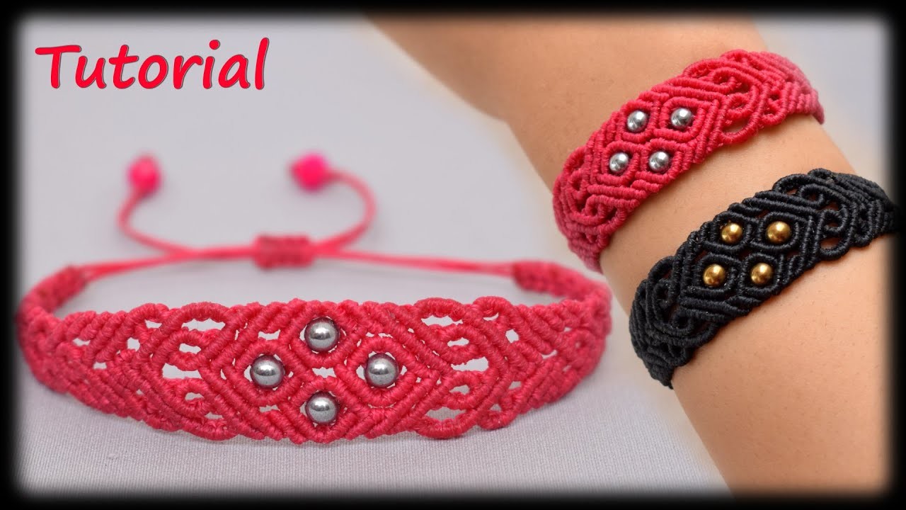 How to Make Macrame Bracelet With Beads | Making Bracelet At Home | Step by Step Tutorial | DIY