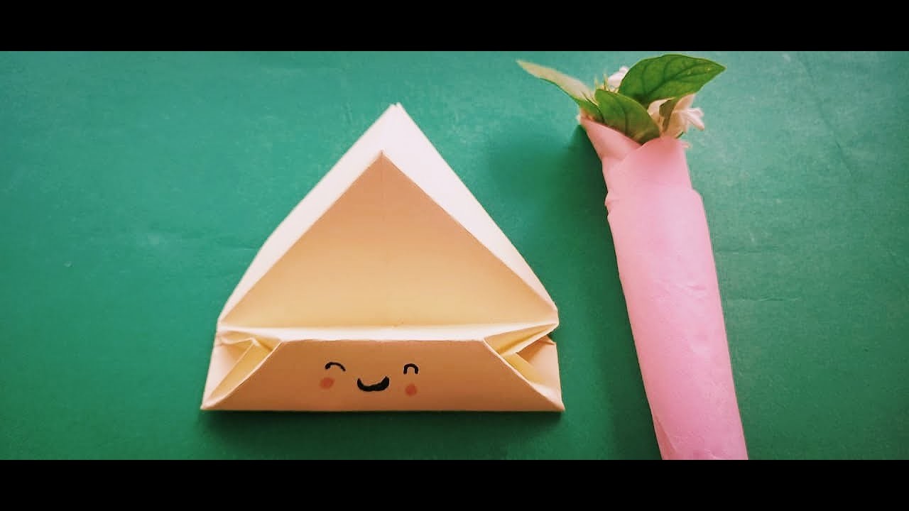 How to make Mobile holder| Origami | Origami mobile holder making | crafts | Saqib Art and Crafts |