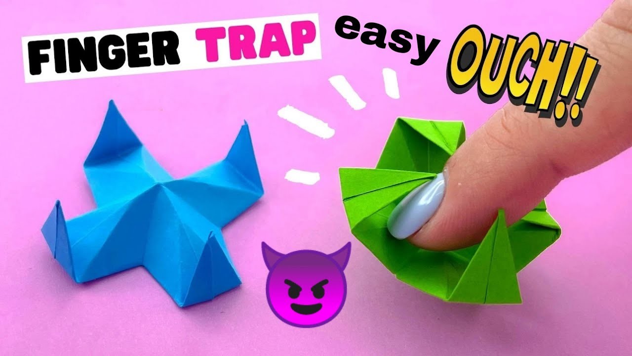 How to make origami finger trap | paper finger trap craft