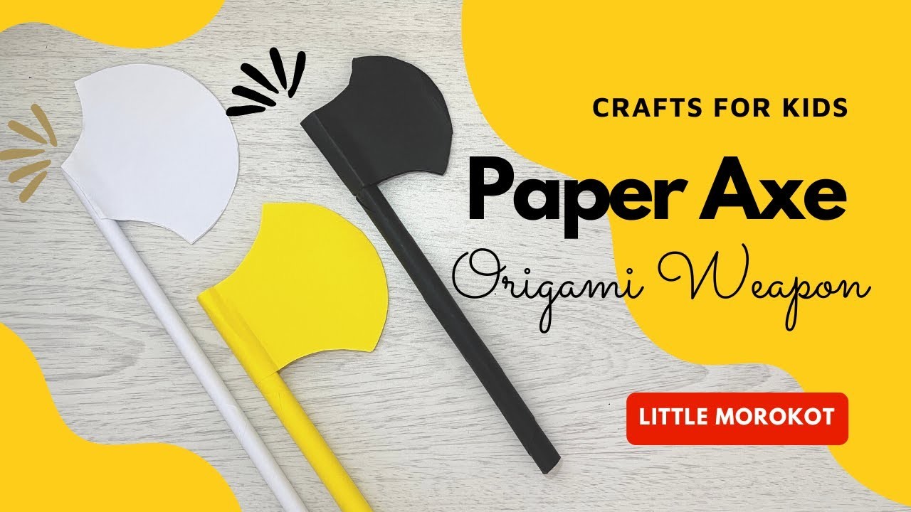 How to make Paper Axe | Origami Weapon | Crafts for Kids