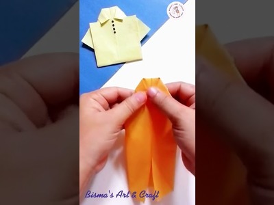 How to Make Paper Shirt - DIY Origami Paper Crafts #shorts #diy