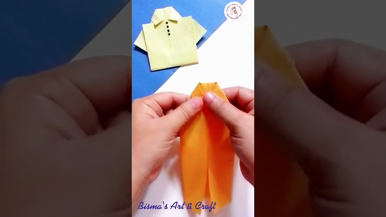 How to Make Paper Shirt - DIY Origami Paper Crafts #shorts #diy