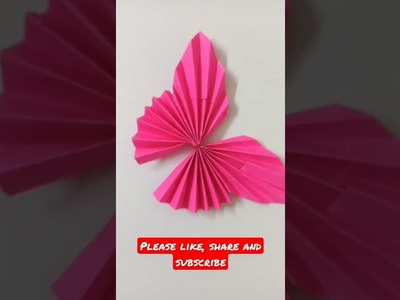 Making of a butterfly with paper #shorts #origami #papercraft #artshorts #butterfly