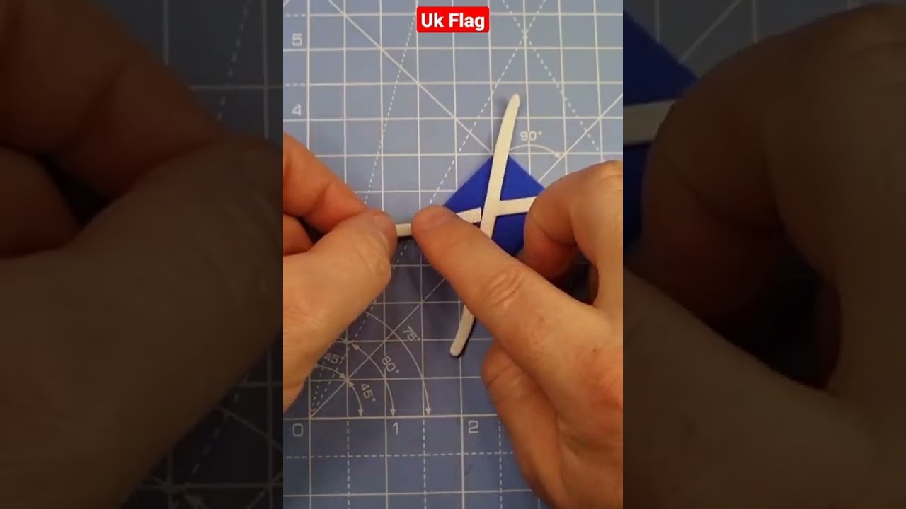 Making UK Flag From Air Dry Clay