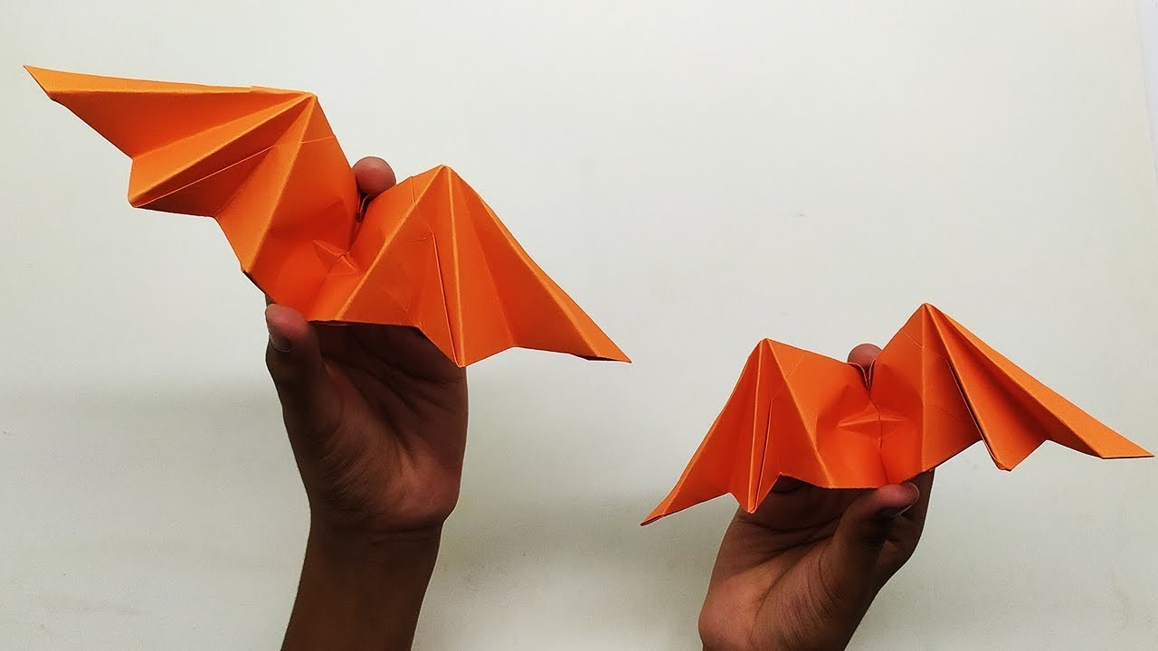 Origami Paper bat | Handmade Origami Bat | Moving Paper Toy Making Ideas