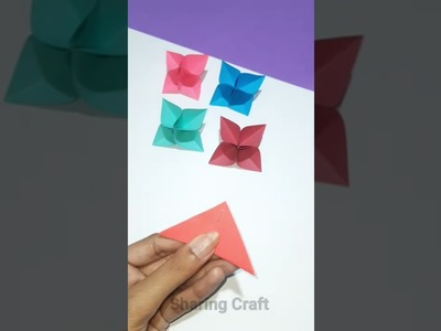 Very Easy Paper Flower Making Idea | Origami Paper Flower | How To Make Paper Flower #shorts #diy