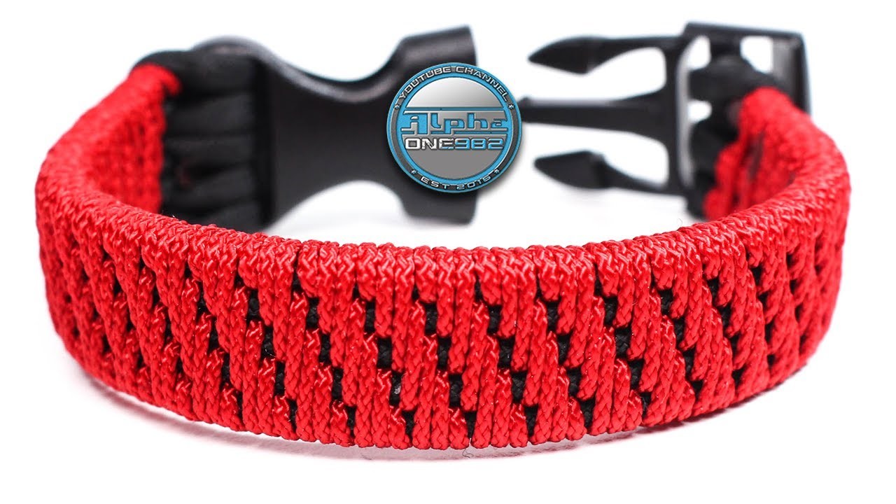 Brick Stitch Weaving Paracord Pattern with Micro cord Macrame Bracelet Making Knots Tutorial